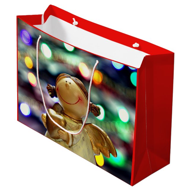 Bolsa De Regalo Grande Navidades festivos Angel Gift Bag (Angulo Anverso)