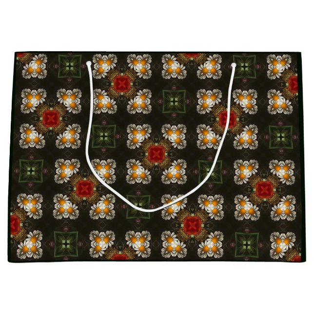 Bolsa De Regalo Grande Navidades festivos de travesía roja (Anverso)