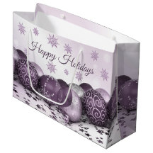 Navidades Fiesta Pink Purple Ornamakes Snowflakes