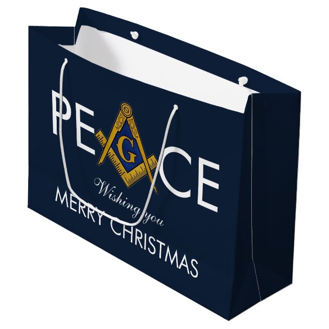 Bolsa De Regalo Grande Navidades Freemason Masonic Mason Freemason (Angulo Anverso)