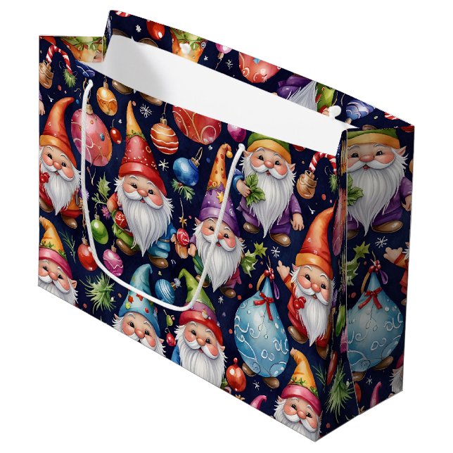 Bolsa De Regalo Grande Navidades Gnomes (Angulo Anverso)
