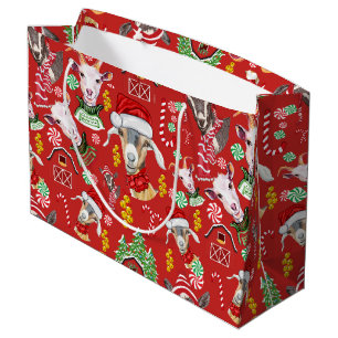 Bolsa De Regalo Grande Navidades GOATS Candy y Jingle Bells GetYerGoat™