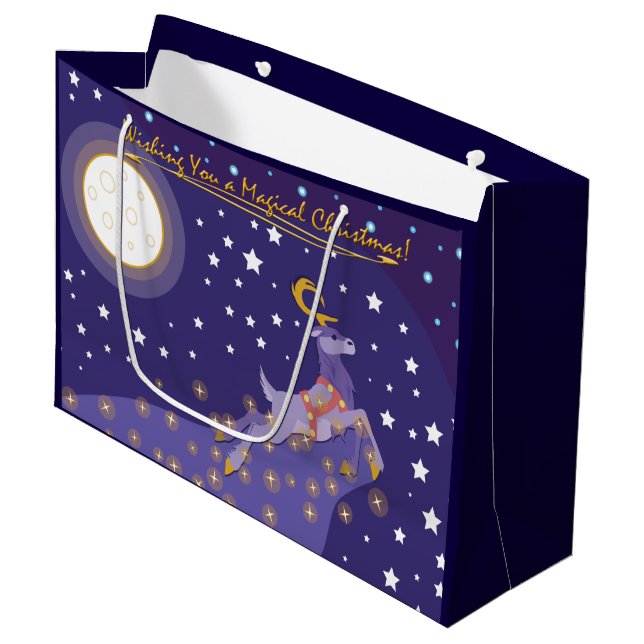Bolsa De Regalo Grande Navidades mágicos (Angulo Anverso)