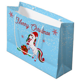 Bolsa De Regalo Grande Navidades magos de unicornio
