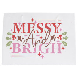 Bolsa De Regalo Grande Navidades malhumorados y brillantes personalizados