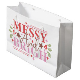 Bolsa De Regalo Grande Navidades malhumorados y brillantes personalizados