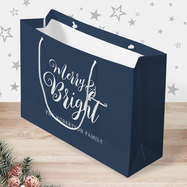Bolsa De Regalo Grande Navidades merry y brillantes (Subido por el creador)