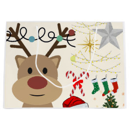 Bolsa De Regalo Grande Navidades minimalistas