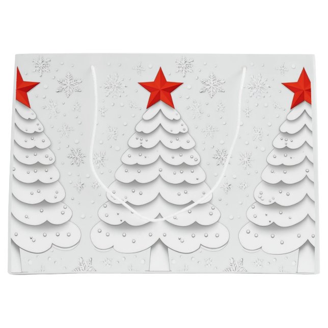 Bolsa De Regalo Grande Navidades minimalistas (Anverso)