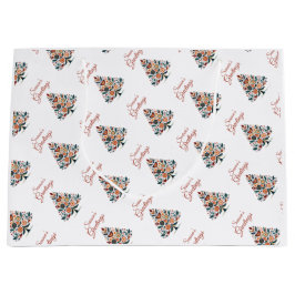 Bolsa De Regalo Grande Navidades Minimalistas Hygge personalizables