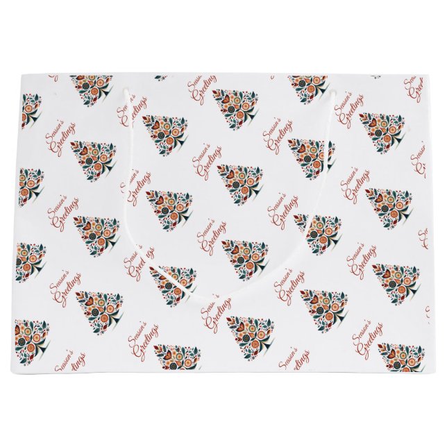 Bolsa De Regalo Grande Navidades Minimalistas Hygge personalizables (Anverso)