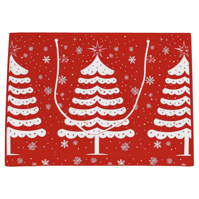 Bolsa De Regalo Grande Navidades modernos (Anverso)