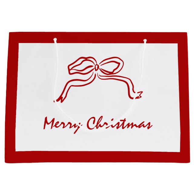 Bolsa De Regalo Grande Navidades modernos de Red Knot (Anverso)