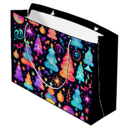 Bolsa De Regalo Grande Navidades Neon