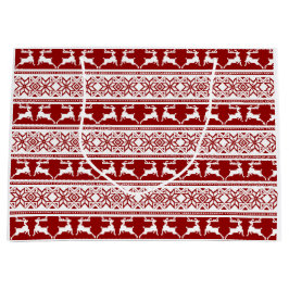 Bolsa De Regalo Grande Navidades nórdicos renos escandinavos