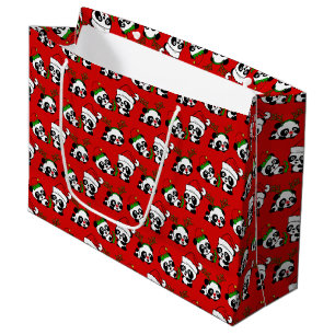 Bolsa De Regalo Grande Navidades Pandas