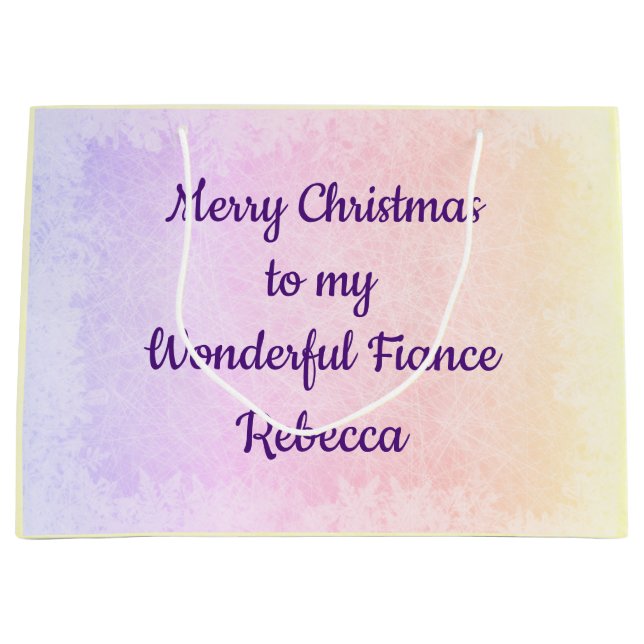 Bolsa De Regalo Grande Navidades personalizados (Anverso)