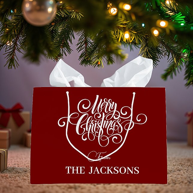 Bolsa De Regalo Grande Navidades personalizados simples y divertidos (Subido por el creador)