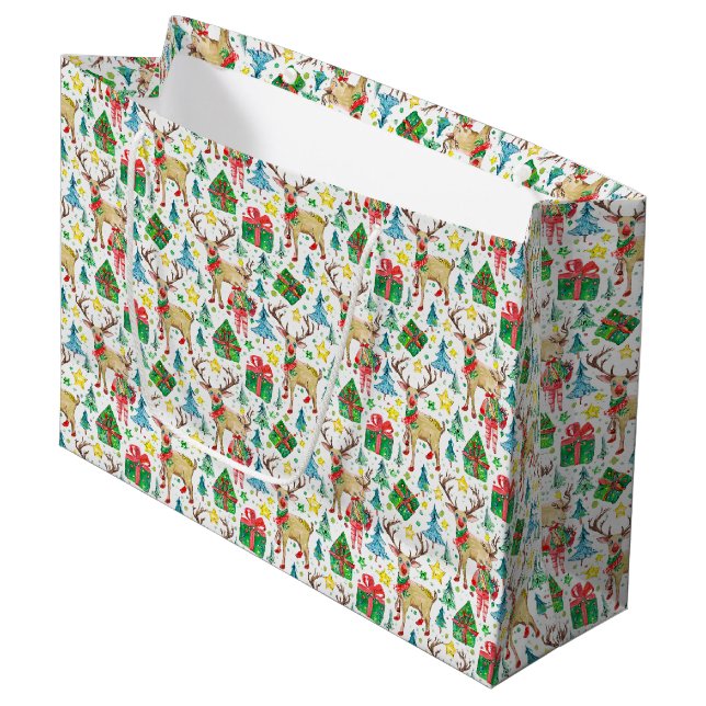 Bolsa De Regalo Grande Navidades por la mañana (Angulo Anverso)