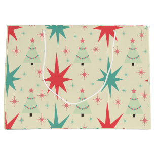 Bolsa De Regalo Grande navidades Retro de los años 1950
