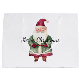 Bolsa De Regalo Grande Navidades rojos verdes Santa Claus