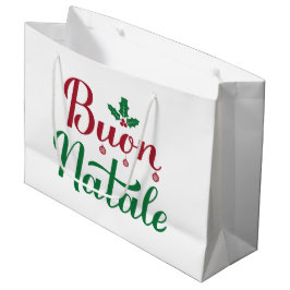Bolsa De Regalo Grande Navidades rojos y verdes de Buon Natale