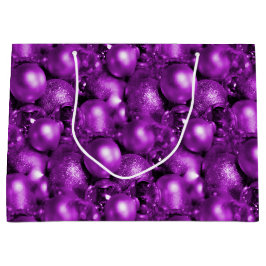 Bolsa De Regalo Grande Navidades Shiny Purple Baubles