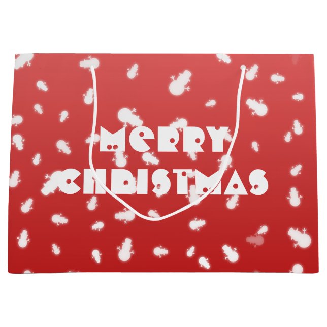 Bolsa De Regalo Grande Navidades Snowman (Anverso)