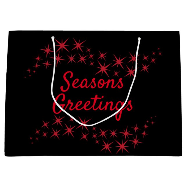 Bolsa De Regalo Grande Navidades Star Flourish (Anverso)
