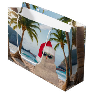 Bolsa De Regalo Grande Navidades varan en una playa