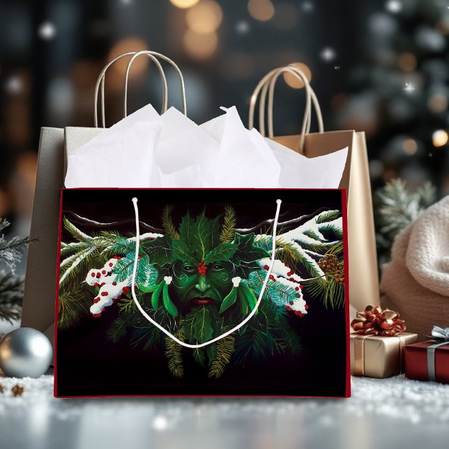 Bolsa De Regalo Grande Navidades Winter Green Man (Subido por el creador)