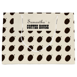 Bolsa De Regalo Grande Negocio Profesional de Marca de Granos de Café