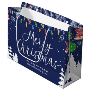 Bolsa De Regalo Grande Negocios personalizados Feliz Navidad Fiesta Festi