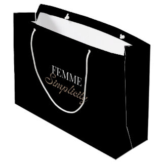 Bolsa de regalo grande negra