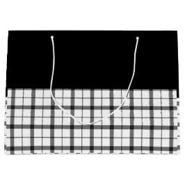 Bolsa De Regalo Grande Negro, blanco, revestido, elegante, Moda, moderno,