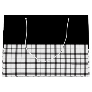Bolsa De Regalo Grande Negro, blanco, revestido, elegante, Moda, moderno,