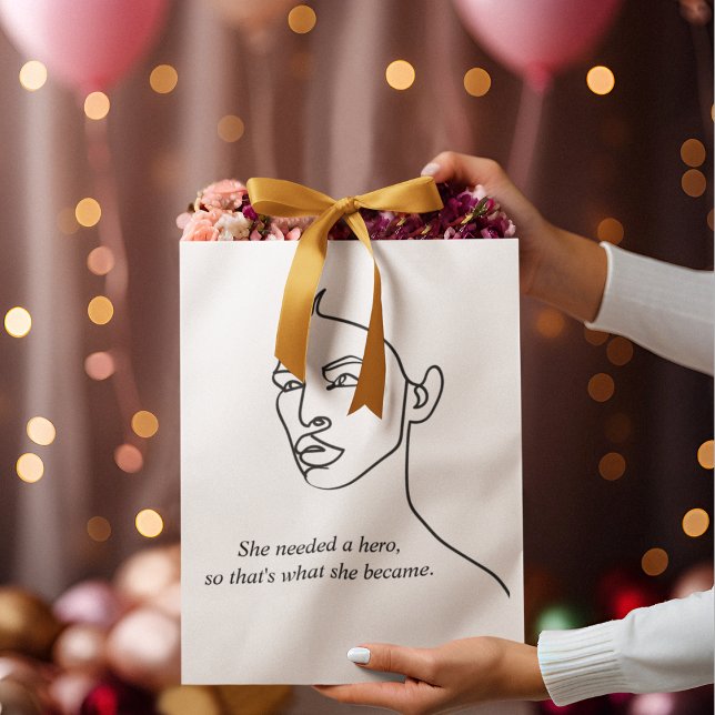 Bolsa De Regalo Grande Negro Mínimo Se Convirtió En Chica De Inspiración  (Subido por el creador)
