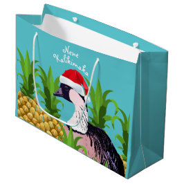 Bolsa De Regalo Grande Nene Kalikimaka Navidades hawaianos Pun