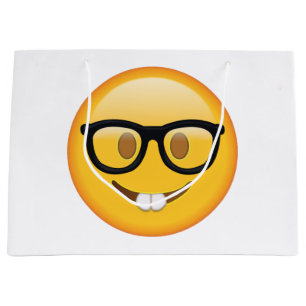Bolsa De Regalo Grande Nervio con gafas - Emoji