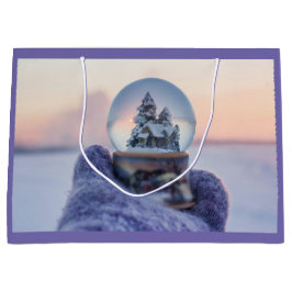 Bolsa De Regalo Grande Nevada en el árbol de Navidad