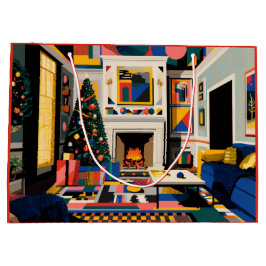Bolsa De Regalo Grande New Wave 1980s Pop Art Christmas