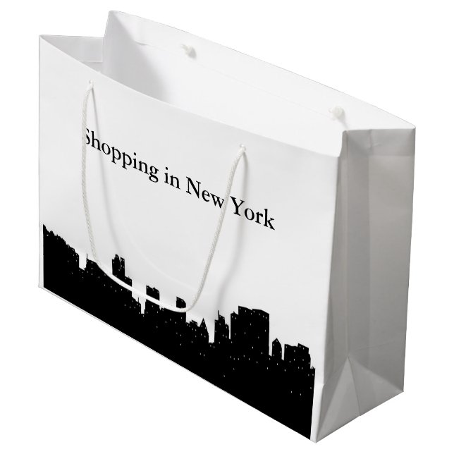 Bolsa De Regalo Grande New York City (Angulo Anverso)