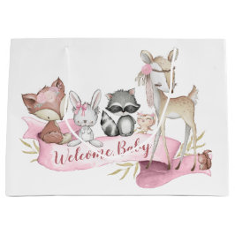 Bolsa De Regalo Grande Niñas Bosque Dulce Animal Bebé Niña