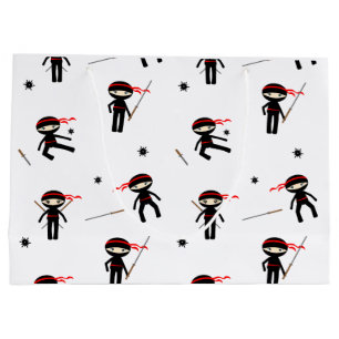 Bolsa De Regalo Grande Ninjas lindos