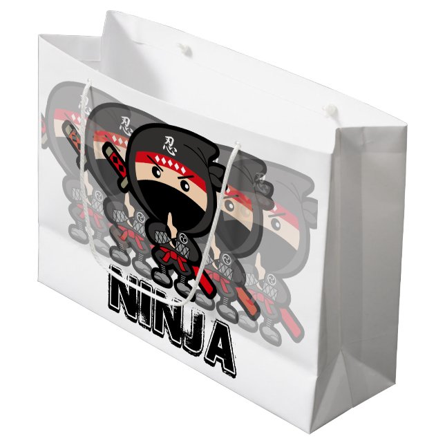 Bolsa De Regalo Grande Niño Ninja (Angulo Anverso)