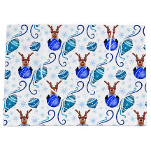 Niños Azules Lindos Reno de Navidad