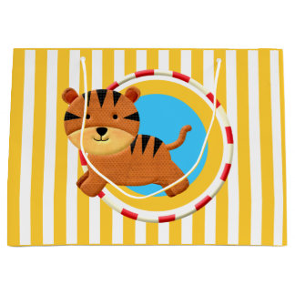 Bolsa De Regalo Grande Niños de cumpleaños fiesta personalizado tigre ray