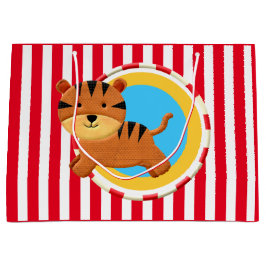 Bolsa De Regalo Grande Niños de cumpleaños fiesta personalizado tigre ray