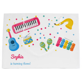 Bolsa De Regalo Grande Niños de instrumentos musicales