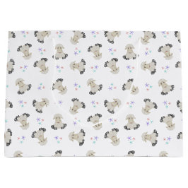 Bolsa De Regalo Grande Niños de la granja de animales de la granja de ove